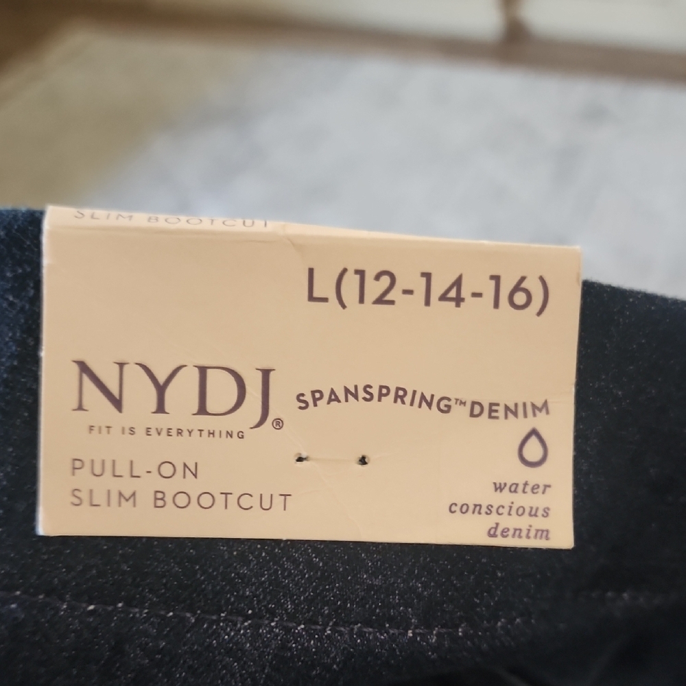NWT NYDJ Kenzie Pull On Slim Bootcut Jeans Dark Wash Stretch - Picture 11 of 15